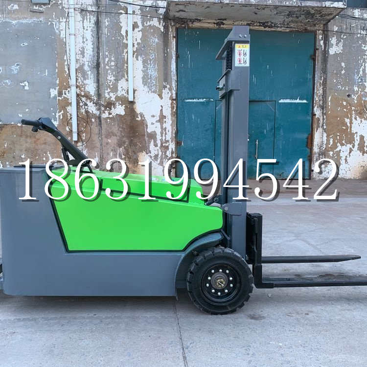 竹山镇小型电动叉车1吨2吨步行站驾式电瓶堆高充电装卸车液压升降车铲车